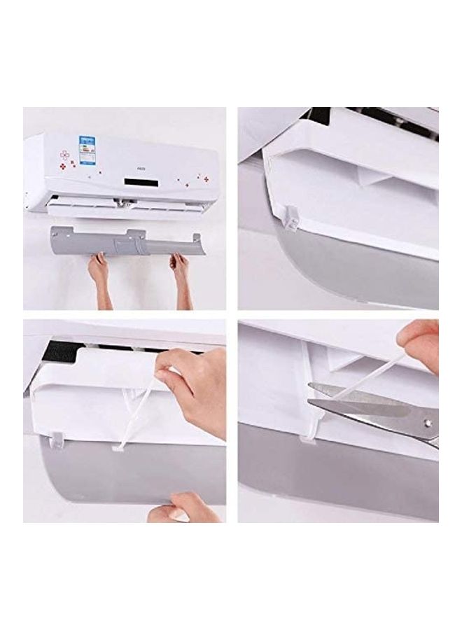 Y&D Adjustable Air Conditioner Wind Deflector Anti Direct Blowing Baffle J12 White  - Image 4