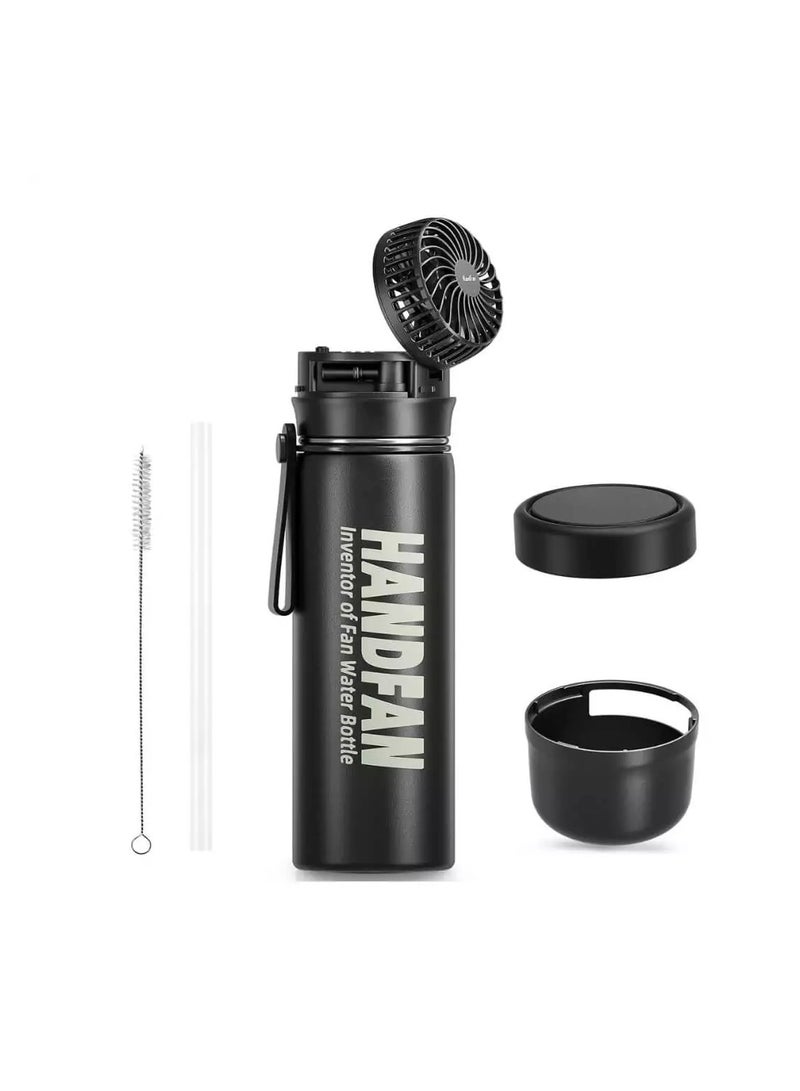 HandFan Water Bottle with Fan 12oz/24oz Hot & Cold - Image 1