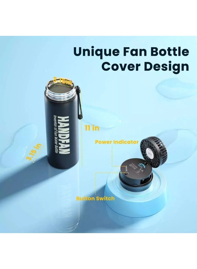 HandFan Water Bottle with Fan 12oz/24oz Hot & Cold - Image 2