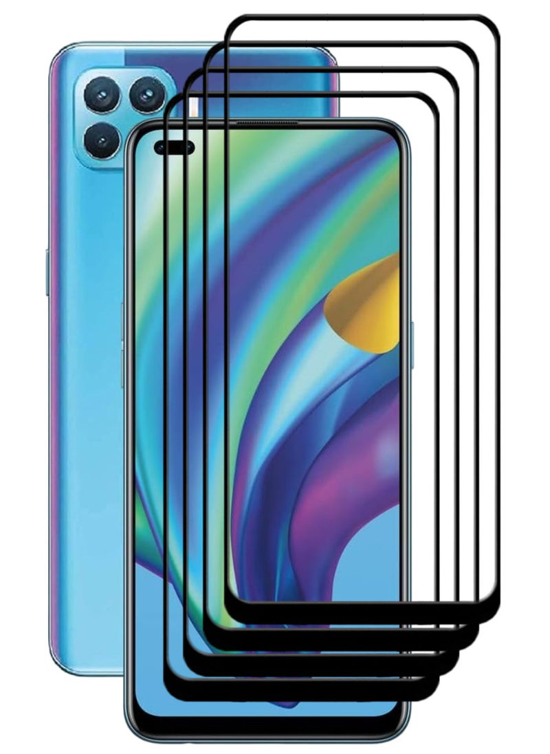 ACLIX 4 Pieces Antistatic ESD Dustproof Premium Quality High Definition Tempered Glass Screen Protector Designed For Oppo A93 - Image 1