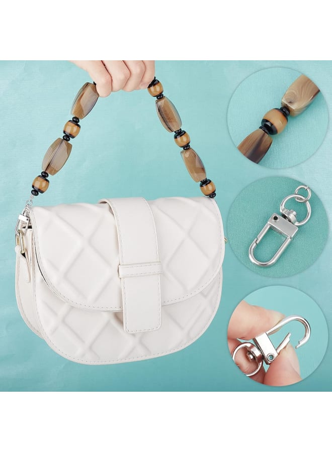 Acrylic Beads Chain Bag Strap, 40.6cm Resin Bag Handles Handbag Chain Straps Replacement Purse Clutches Handles Resin Chain Strap Bag Decoration Chain for Shoulder Bag Evening Clutch Bag  - Image 2