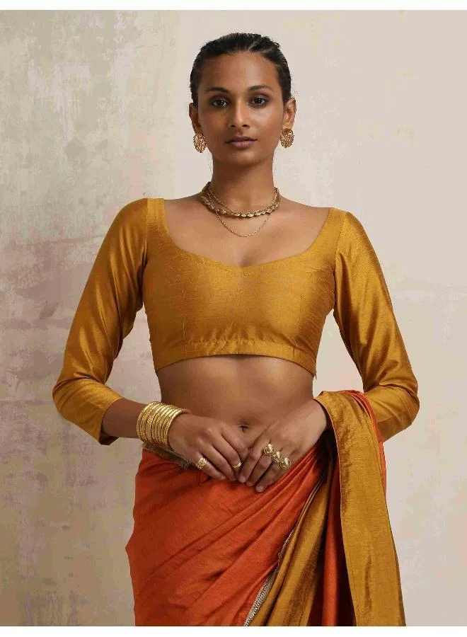 Gold Silk Blouse