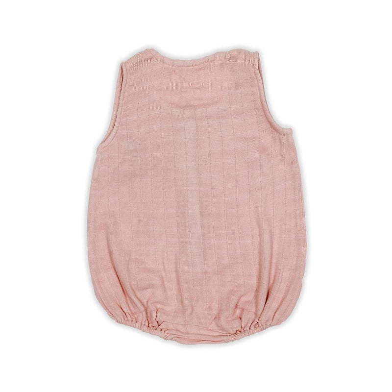 Masilo Organic Cotton Baby Romper and Swaddle Blanket Gift Set - Pink - Size 6-12 Months - Unisex - Happy As A Hippo - Image 3