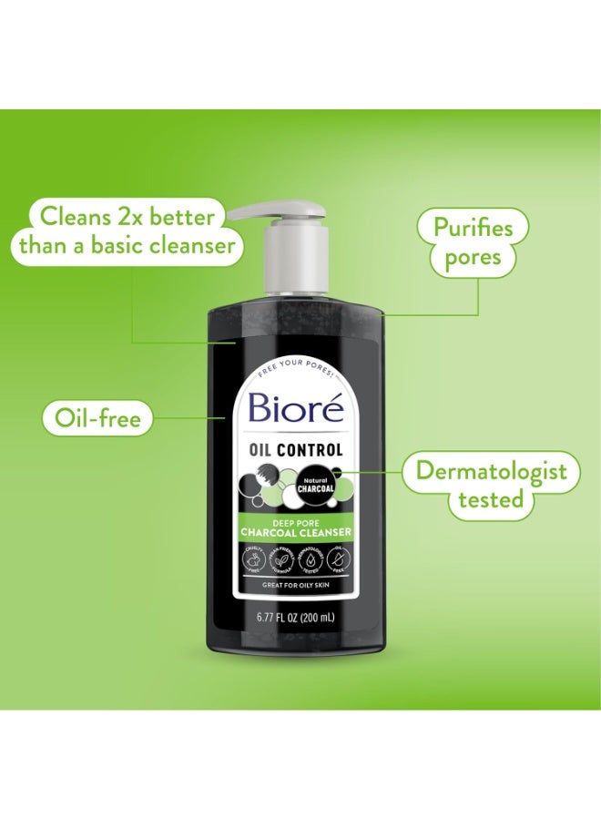 Biore Oil Control Deep Pore Charcoal Cleanser, 6.77 Ounce - Image 3