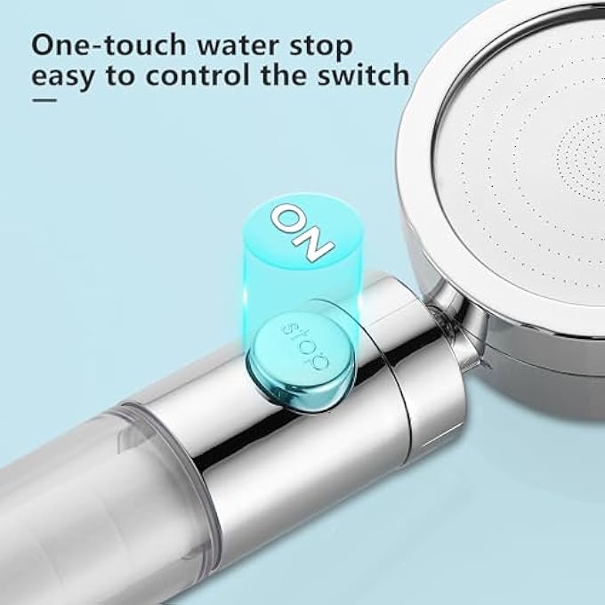 Filtered Hand Held Shower Head High Pressure Help Reduces Hair Loss Boost Skin Remove Chlorine Hard Water Filter Shower Head with Extra 2 Filters - Image 5