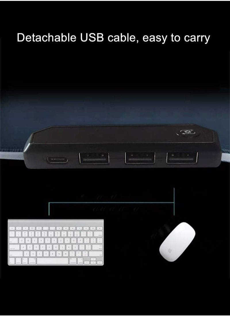 داكس ستار - لوحة ماوس ألعاب RGB كبيرة مع USB - أوضاع إضاءة تحكم باللمس ممتدة ناعمة لوحة مفاتيح الكمبيوتر قاعدة مطاطية مانعة للانزلاق لمحترفي الرياضات الإلكترونية - Image 1
