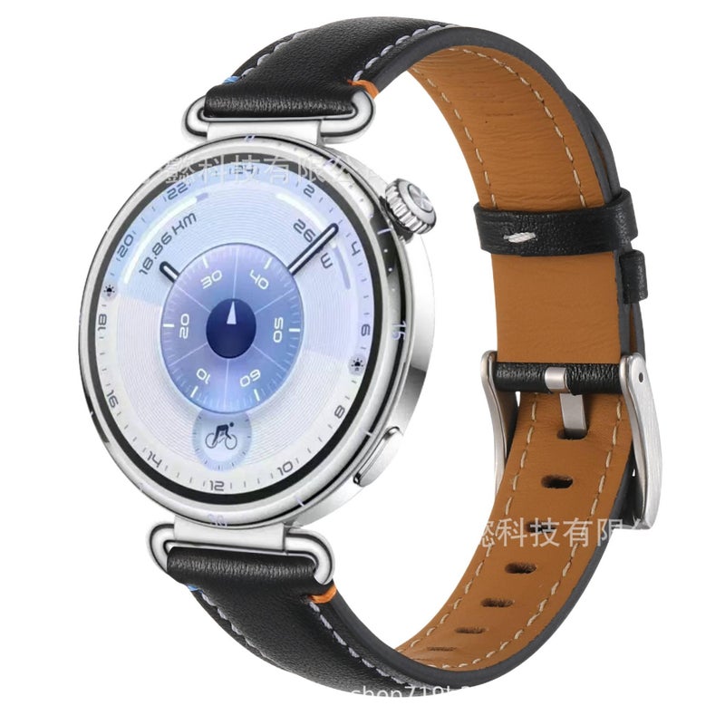 Leather Portable Smartwatch Band for daily smartwatch wear and replacement strap in Brown Work Use Family Use Everyday Use Home Use Travel Use - Image 2