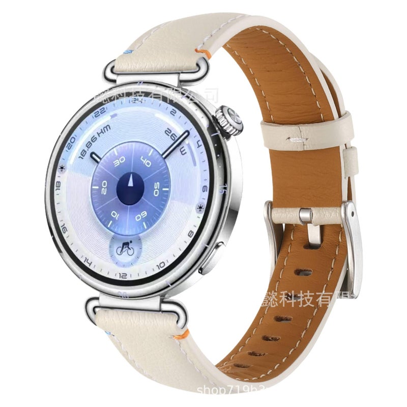Leather Portable Smartwatch Band for daily smartwatch wear and replacement strap in Brown Work Use Family Use Everyday Use Home Use Travel Use - Image 4