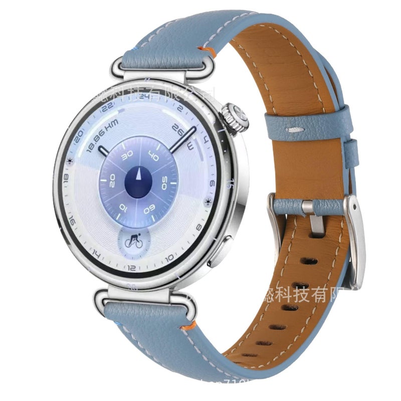 Leather Portable Smartwatch Band for daily smartwatch wear and replacement strap in Brown Work Use Family Use Everyday Use Home Use Travel Use - Image 5