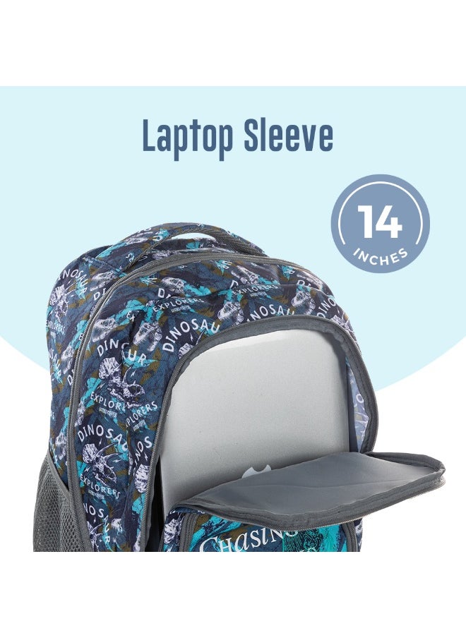 Eazy Kids Eazy Kids 18" Set of 8 Trolley Backpack w/ Lunch Bag and Pencil Case-T Rex  - Image 3