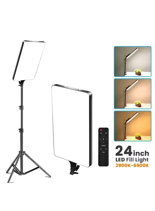 PLOKAMA Professional Ring Light P24 - 75W with 3 Lighting Colors and Remote Control - Durable and Modern Design - Tripod Stand - Image 3