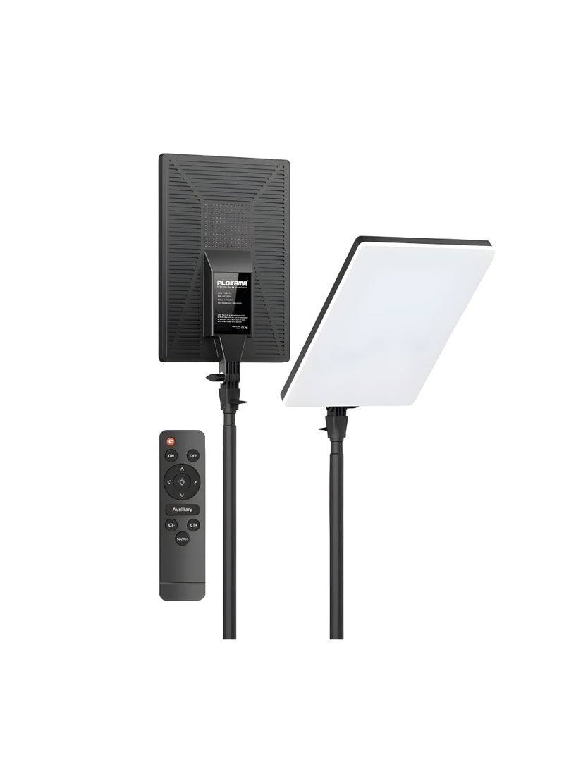 PLOKAMA Professional Ring Light P24 - 75W with 3 Lighting Colors and Remote Control - Durable and Modern Design - Tripod Stand - Image 2