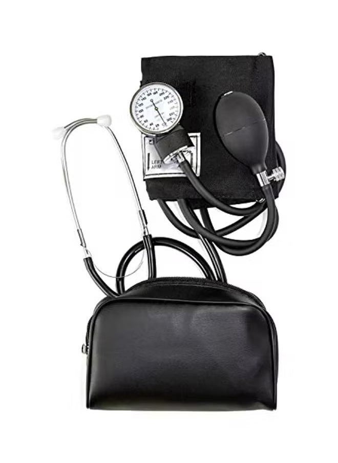 Arabest Manual Home Blood Pressure Monitor Kit With Large Adult Cuff And Stethoscope  - Image 1