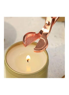 Rock Pow 3 Pieces Candle Cover Tools Kit Candle Accessory Set Candle Wick Trimmer Candle Snuffer Candle Wick Dipper Rose Gold Cutter Scissor Stainless Steel  - Image 4