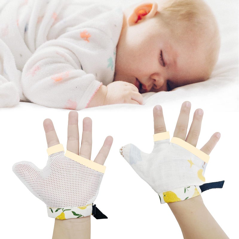 Heyshapeing Heyshapeing Thumb Sucking Stop for Kids Chewy Gloves Stop Thumb Sucking Effective Nail Biting Treatment 7Month10Year 