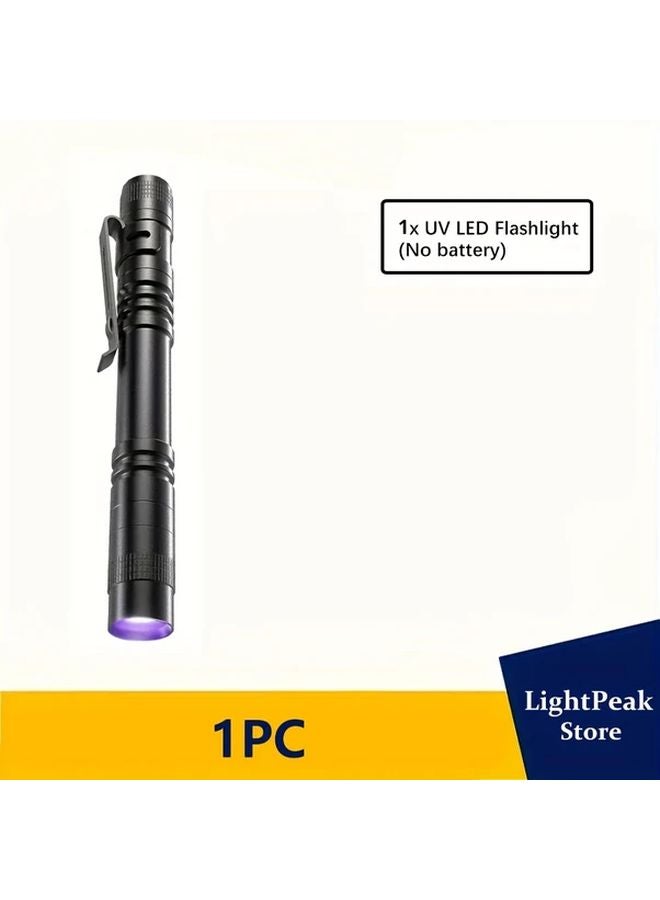 1pc 395nm UV Flashlight Portable Black Light Pet Urine Detector Scorpion Catching - Image 1