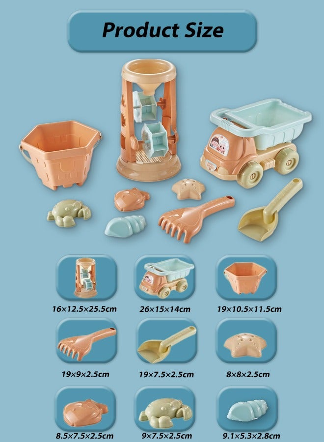 كويفلوكس ألعاب شاطئ للأطفال، ألعاب رمل للسفر على الشاطئ، ألعاب أطفال للجنسين، ألعاب تفاعلية بين الوالدين والطفل، ألعاب مع قوالب رمل، ألعاب شاطئ بما في ذلك مركبات البناء، والدلاء، وعلب الري، ومناخل الرمل، والمجارف، ونماذج الحيوانات الرملية - Image 2