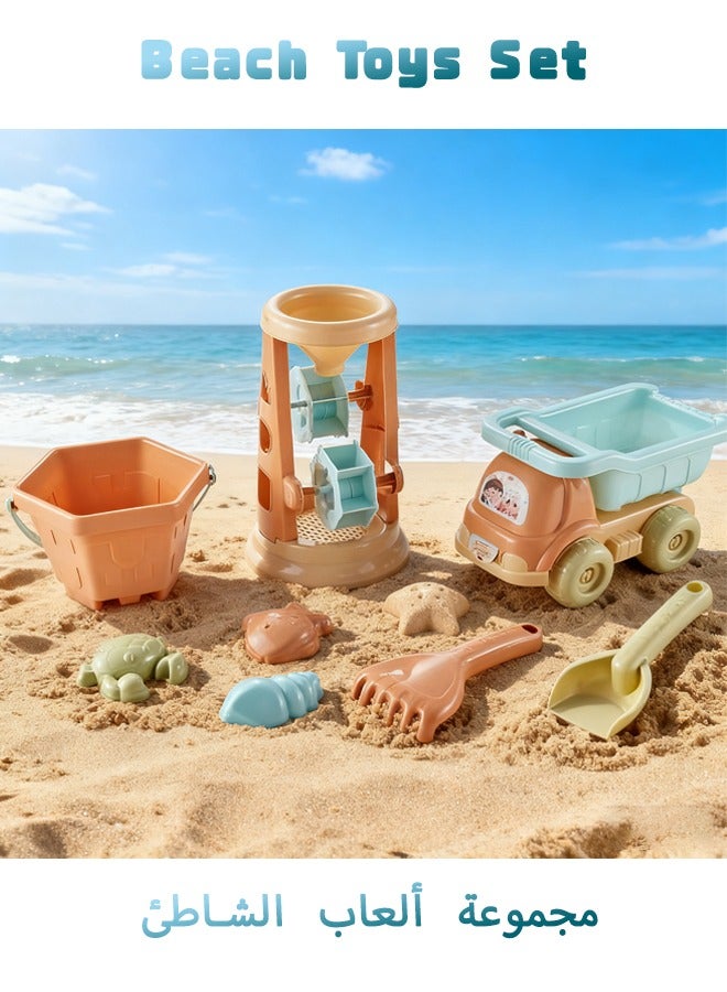 كويفلوكس ألعاب شاطئ للأطفال، ألعاب رمل للسفر على الشاطئ، ألعاب أطفال للجنسين، ألعاب تفاعلية بين الوالدين والطفل، ألعاب مع قوالب رمل، ألعاب شاطئ بما في ذلك مركبات البناء، والدلاء، وعلب الري، ومناخل الرمل، والمجارف، ونماذج الحيوانات الرملية - Image 1