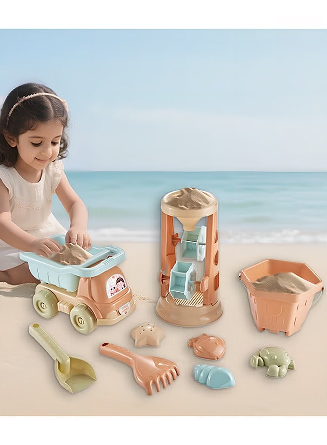 كويفلوكس ألعاب شاطئ للأطفال، ألعاب رمل للسفر على الشاطئ، ألعاب أطفال للجنسين، ألعاب تفاعلية بين الوالدين والطفل، ألعاب مع قوالب رمل، ألعاب شاطئ بما في ذلك مركبات البناء، والدلاء، وعلب الري، ومناخل الرمل، والمجارف، ونماذج الحيوانات الرملية - Image 3