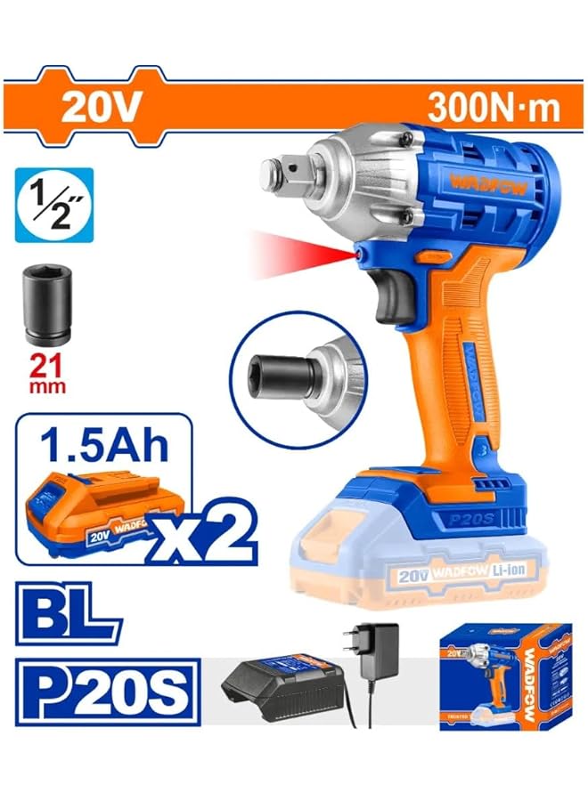 WADFOW Wcd1512 20V Cordless Impact Wrench - Image 2