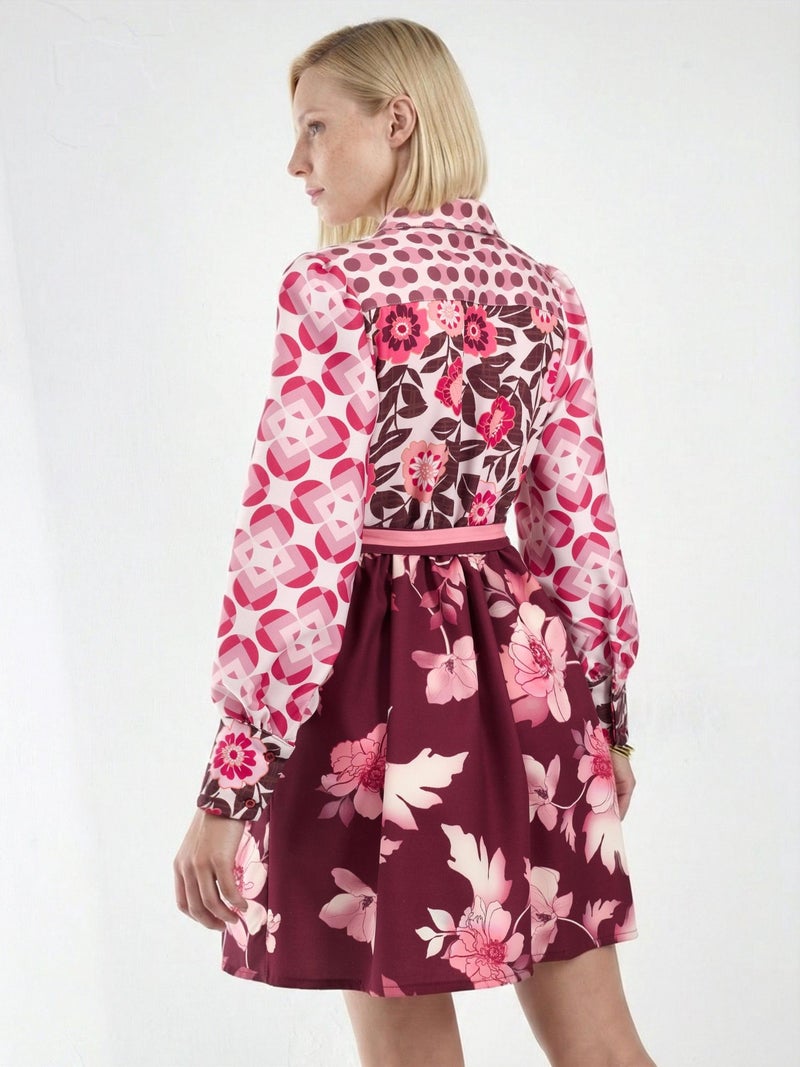 Jennyfer Patterned A-Line Mini Dress - Image 3