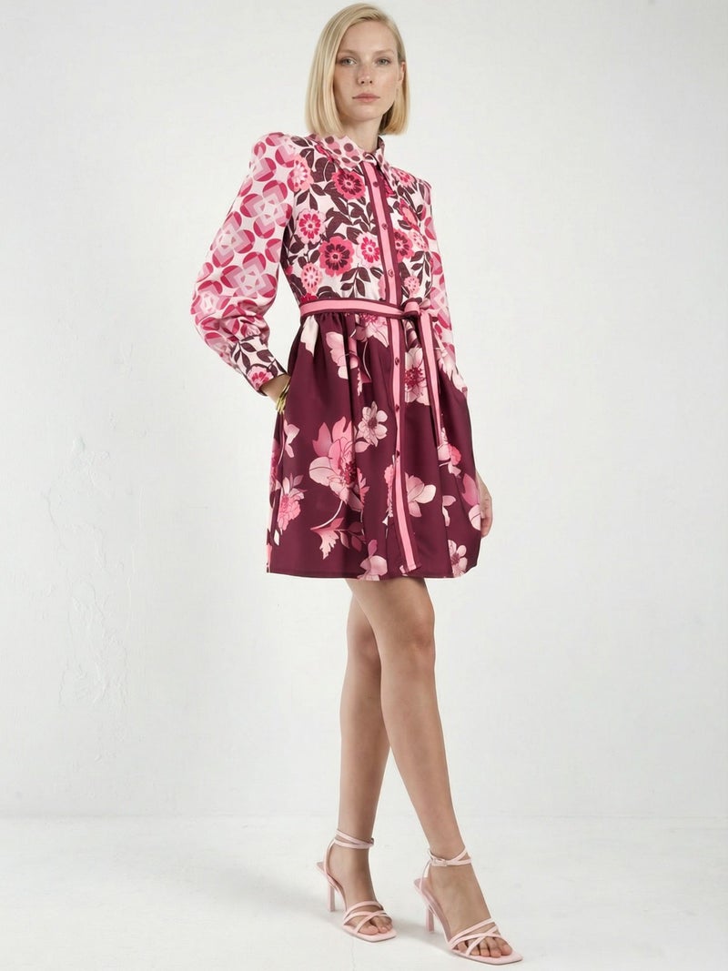 Jennyfer Patterned A-Line Mini Dress - Image 2