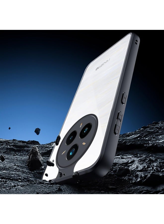 جراب متوافق مع Realme 14 Pro 5G شفاف، مقاوم للصدمات بدرجة عسكرية ومضاد للاصفرار، جراب هاتف نحيف واقٍ مع غطاء كامل واقٍ للكاميرا (أسود) - Image 5