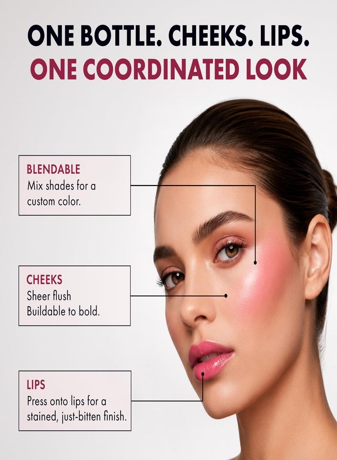 Daniel Sandler Watercolour Liquid Blush for Cheeks, Lips & Eyes Lightweight Formula - Divine - Image 4