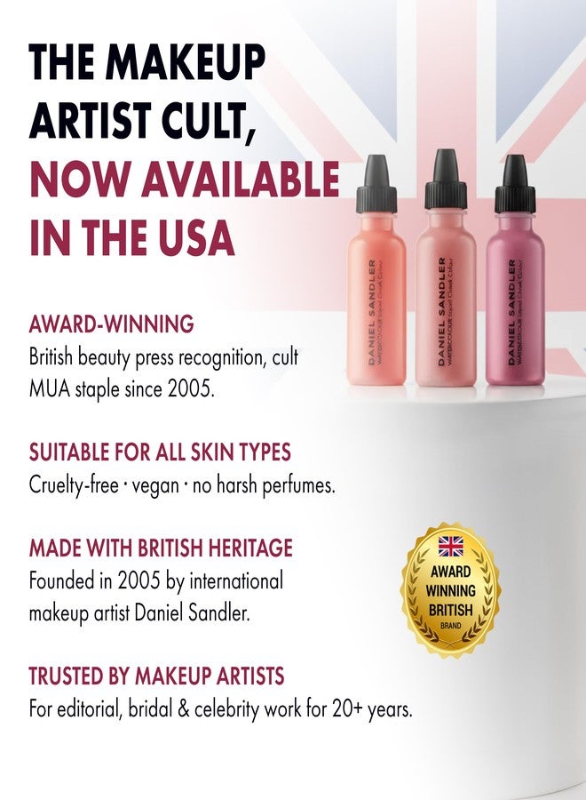 Daniel Sandler Watercolour Liquid Blush for Cheeks, Lips & Eyes Lightweight Formula - Divine - Image 3