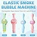 IMOLL Fog Bubble MachineElastic Smoke Bubble MachineRechargeable Automatic Smoke Bubble MakerColorful Lights MusicMagic Fog Bubble Wand Summer Christmas Birthday APink - Image 4
