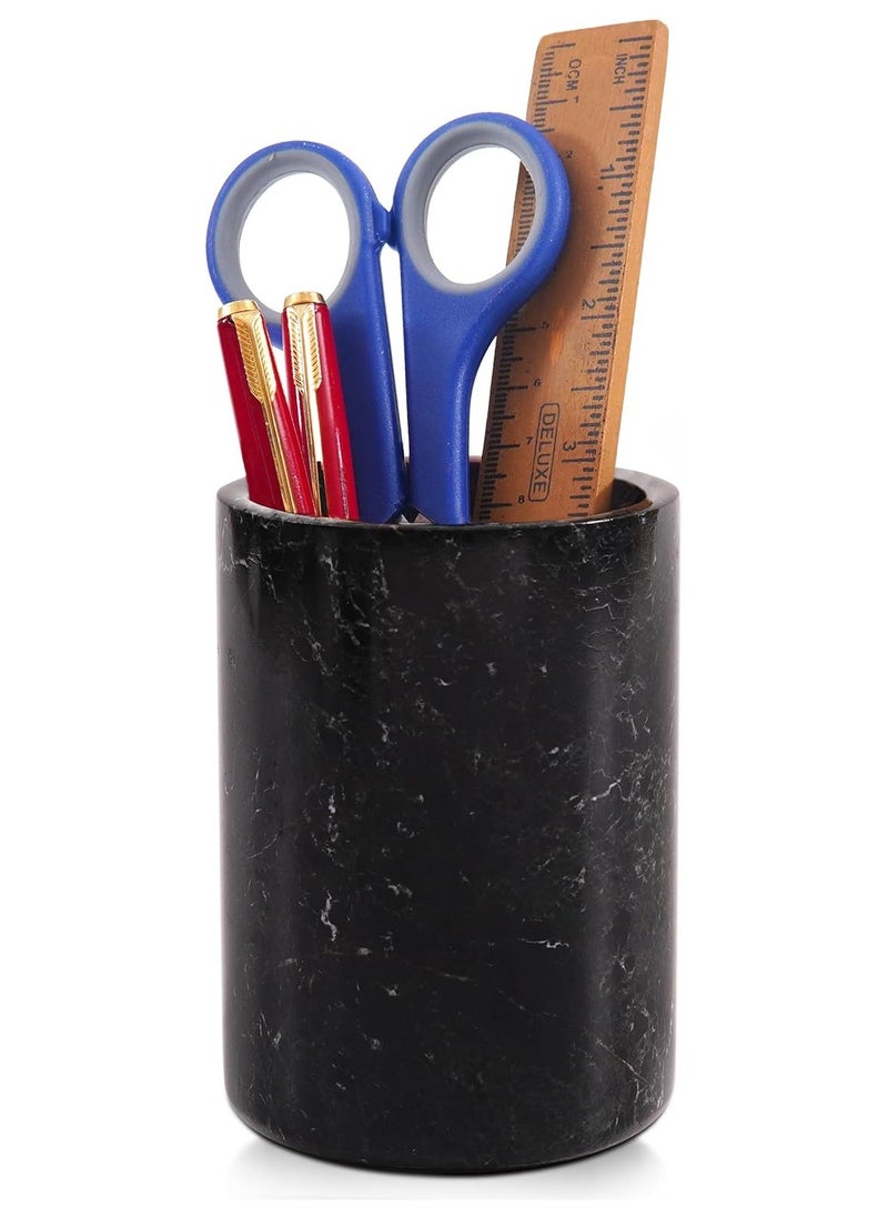 RADICALn Radicaln black Stationary Holder Handmade Marble Pen Holder for table-School Supplies Accessoriness & workspace organizer-Stationary Holder  - Image 1