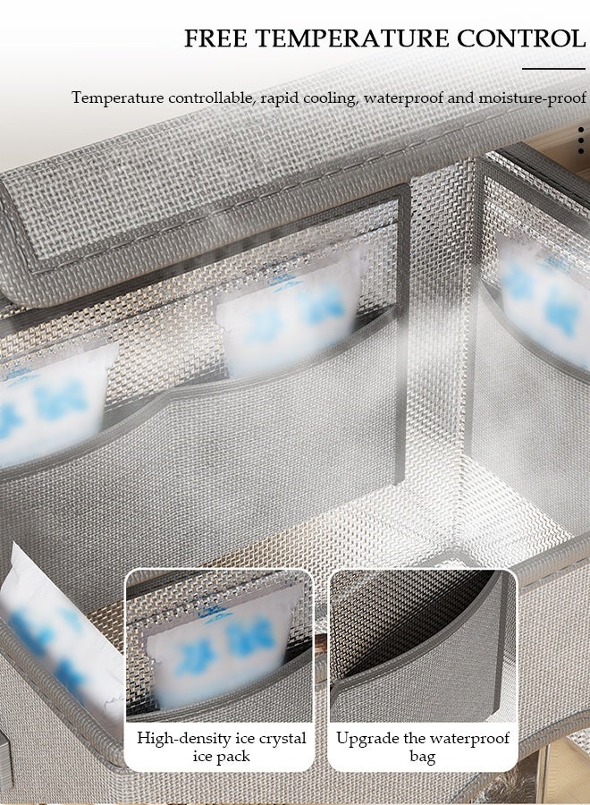 DUNISO Cat Cooling House,Cooling Outdoor Cat House,Air Conditioned Cat House,Folding Cooler Bed with 15 Ice Packs Waterproof for Four Seasons Pet Shelter Puppy Indoor Floor Small Breed - Image 3