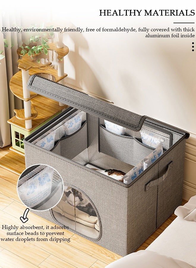 DUNISO Cat Cooling House,Cooling Outdoor Cat House,Air Conditioned Cat House,Folding Cooler Bed with 15 Ice Packs Waterproof for Four Seasons Pet Shelter Puppy Indoor Floor Small Breed - Image 5