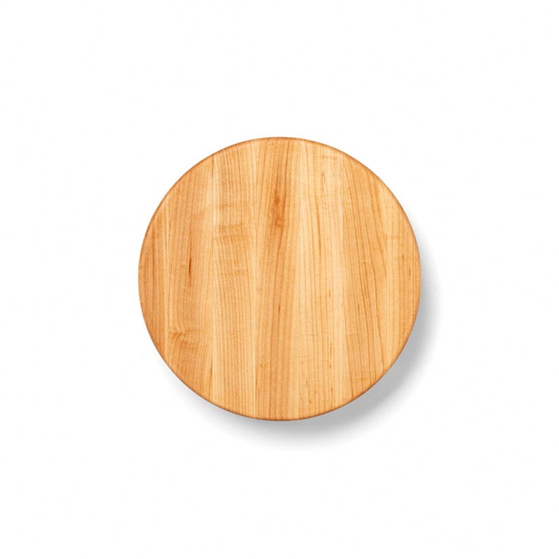 John Boos B Series Round Wooden Maple Cutting Board 12â€x12â€ â€“ 1.5â€ Thick, 12-lb Non-Reversible Butcher Block with Wood Bun Feet & Edge-Grain - Image 1