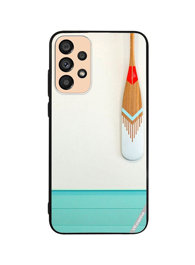 VR CREATIVE Protective Case Cover For Samsung Galaxy A33 5G Keslo Wood Paddle Design Multicolour - Image 1