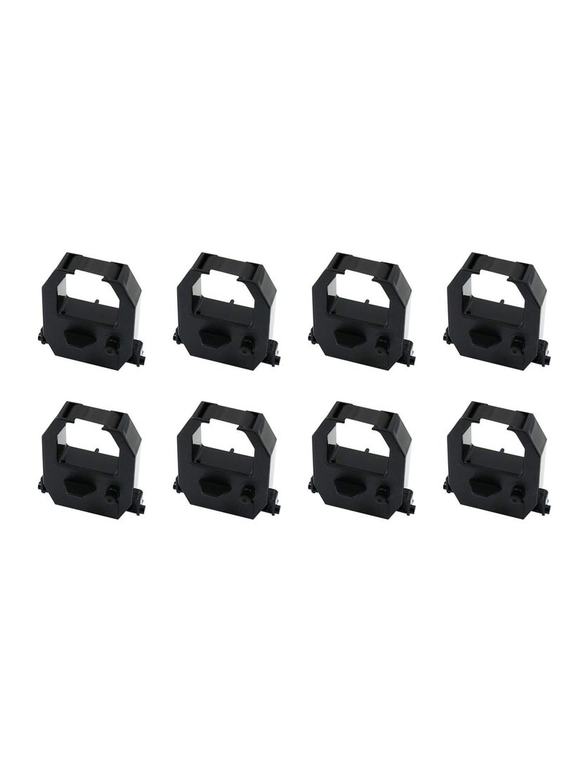 Bukela Printerfield 8 Pack Compatible Time Clock Ink Ribbon Replacement for Vertex TR810/ Amano PIX-21/ Amano PIX3000/ Amano EX-3000/ Amano EX-3500/ Amano EX-5000/ Amano BX-6000 - Black  - Image 1