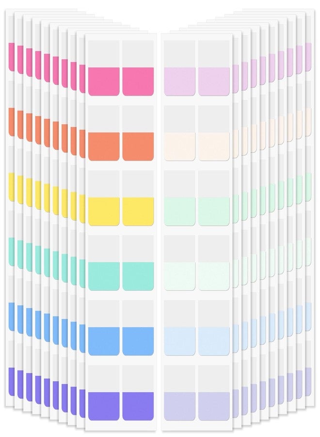 Imeepa 240PCS Sticky Index Tabs, Colored Strip Page Markers, Writable and Repositionable File Tabs Flags for Pages, Reading Notes, Classify Files, 12 Colors（1 inch） - Image 1