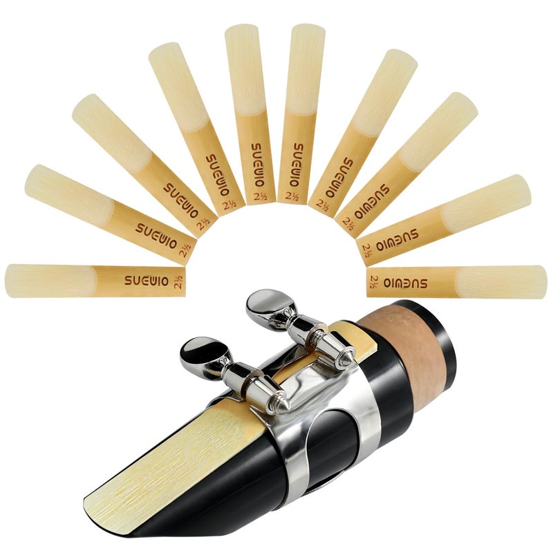 SUEWIO Bb Clarinet Traditional Reeds, Strength 2.5, Box of 10 - Image 1