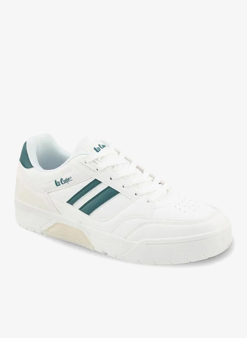 لي كوبر Men Striped Lace-Up Ankle Sneakers