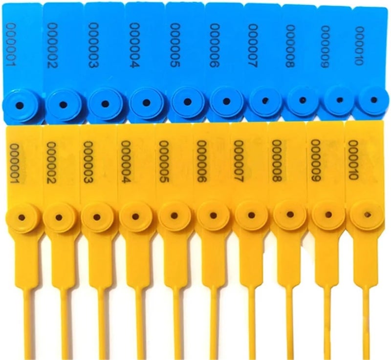1000PCS Anti-Theft Wire Seals Length 28cm Disposable Plastic Seals Self-Locking Cable Ties It Can Be Customized(Yellow) - Image 2