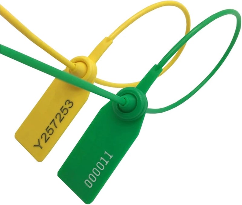 1000PCS Anti-Theft Wire Seals Length 28cm Disposable Plastic Seals Self-Locking Cable Ties It Can Be Customized(Yellow) - Image 4