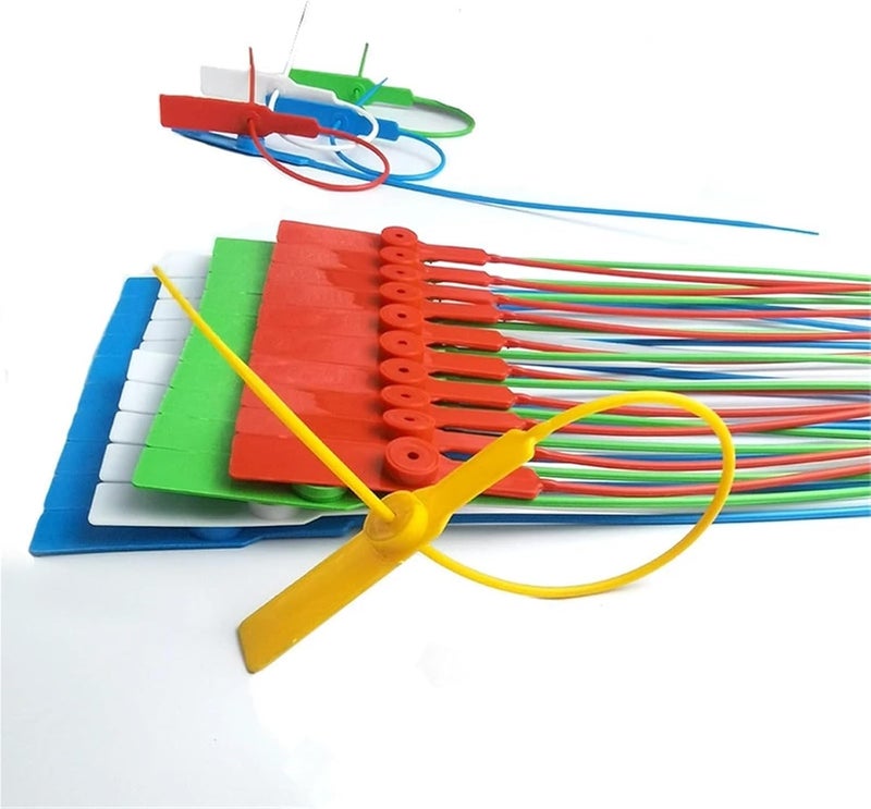 1000PCS Anti-Theft Wire Seals Length 28cm Disposable Plastic Seals Self-Locking Cable Ties It Can Be Customized(Yellow) - Image 3