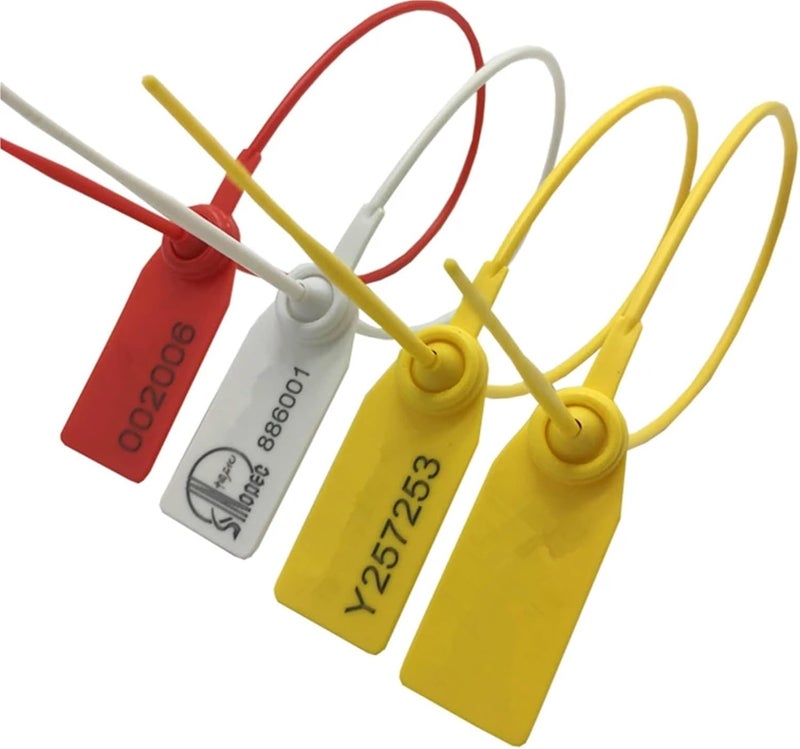 1000PCS Anti-Theft Wire Seals Length 28cm Disposable Plastic Seals Self-Locking Cable Ties It Can Be Customized(Yellow) - Image 5