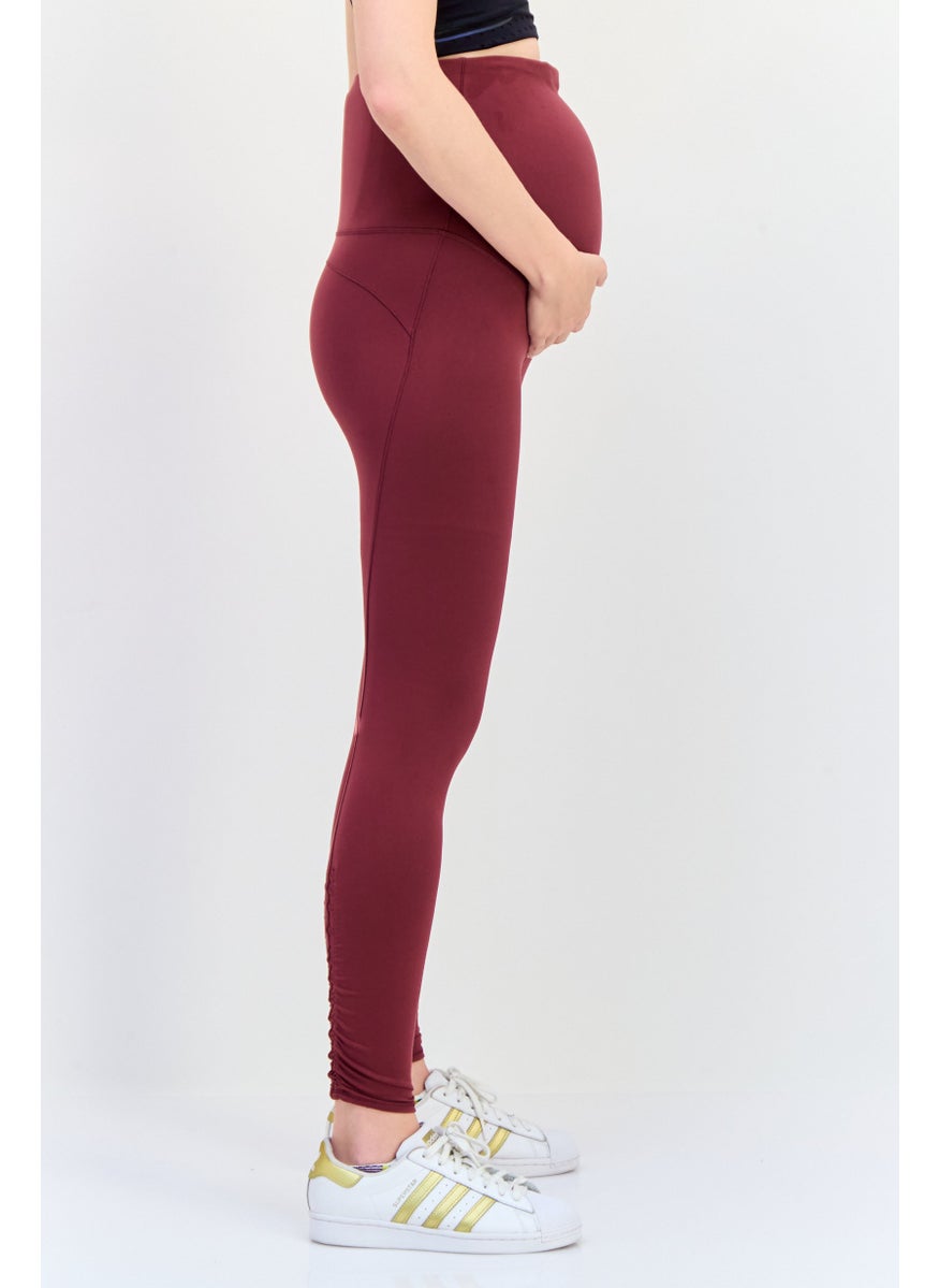 PUMA Women Sportswear Fit  Training Leggings, Maroon  - Image 2