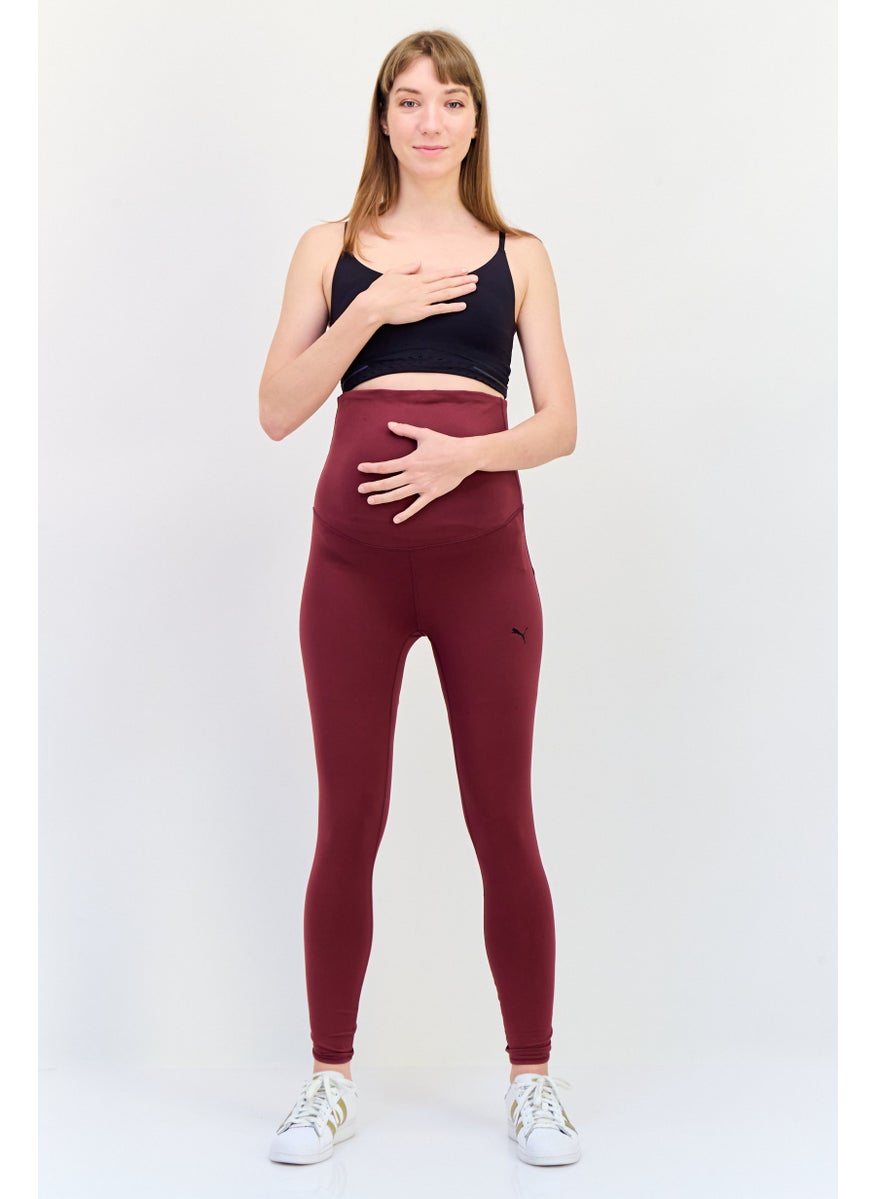 PUMA Women Sportswear Fit  Training Leggings, Maroon  - Image 4