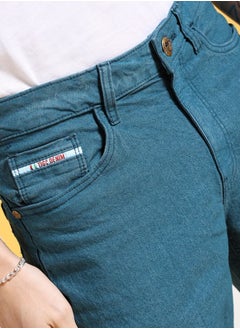 The Indian Garage Co Men Slim Fit Solid Mid-Rise Stretchable Jeans  - Image 4