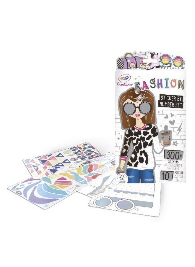 Crayola Crayola Creations Fashion Sticker By Number Set  - Image 1
