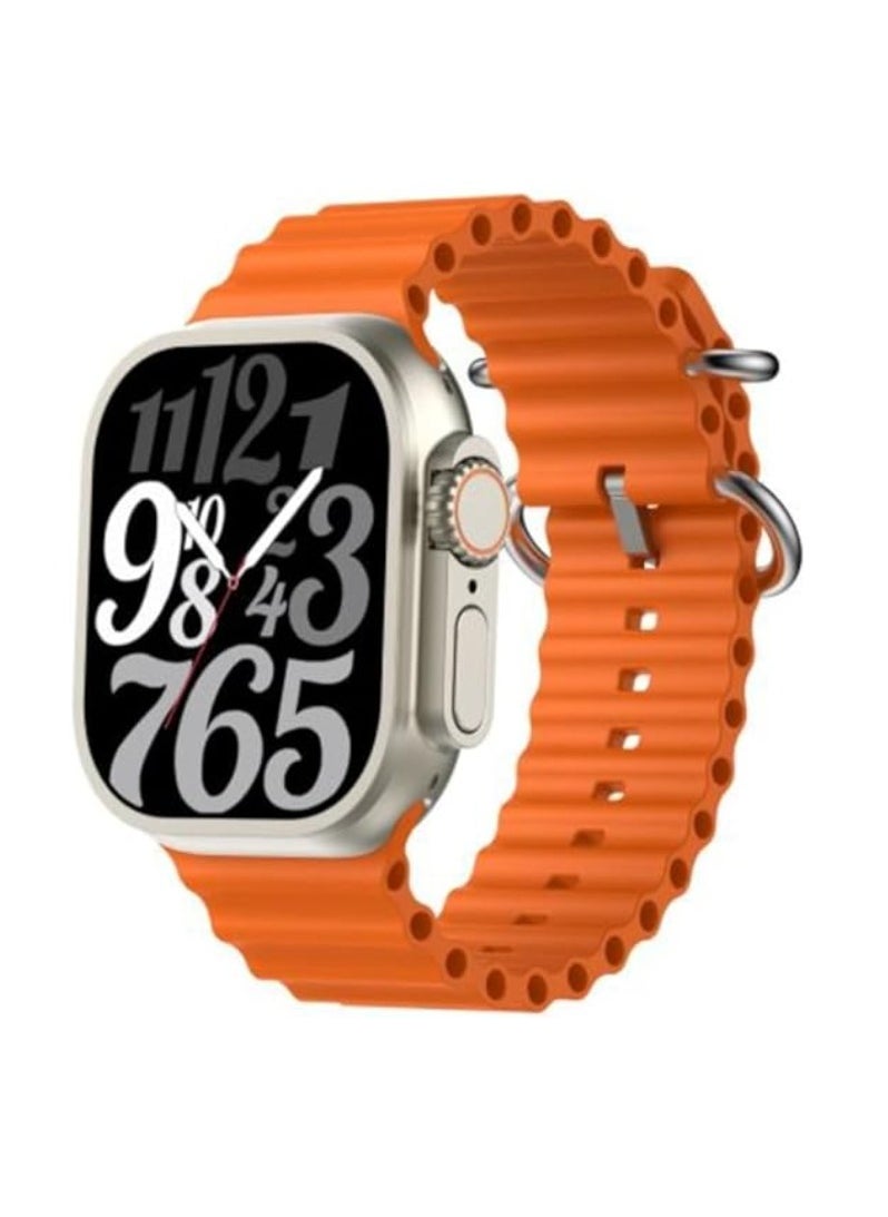 Generic S9 Ultra Smart Watch -Orange  - Image 1