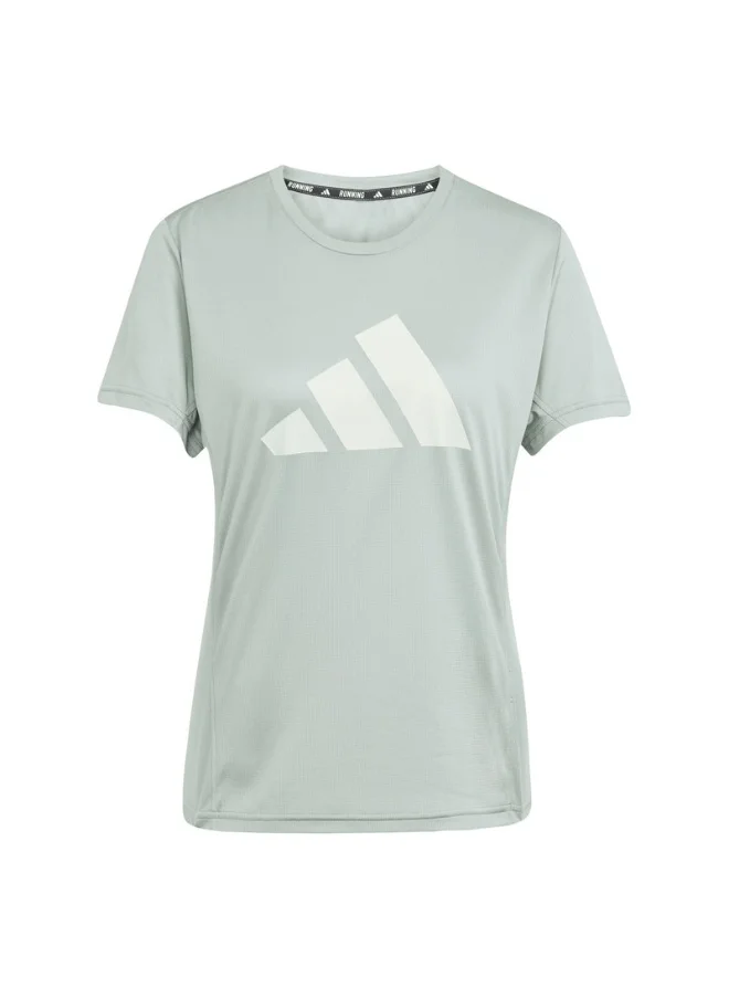 اديداس adidas RUN IT TEE Green Running T-SHIRTS for Women - 2XS