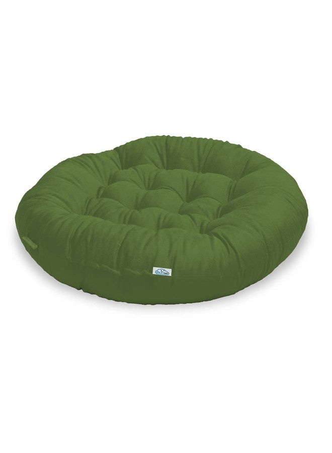 NEXTGO Yoga Floor Cushion for Meditation Mat Size (70 cm Round) (English Green) - Image 1